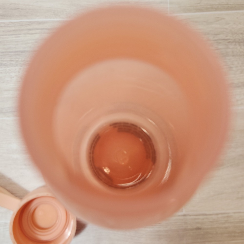 Starbucks Water Bottle Summer Peach Solid Bottle Rubber Loop 24oz Tea Ice Coffee - Picture 7 of 9